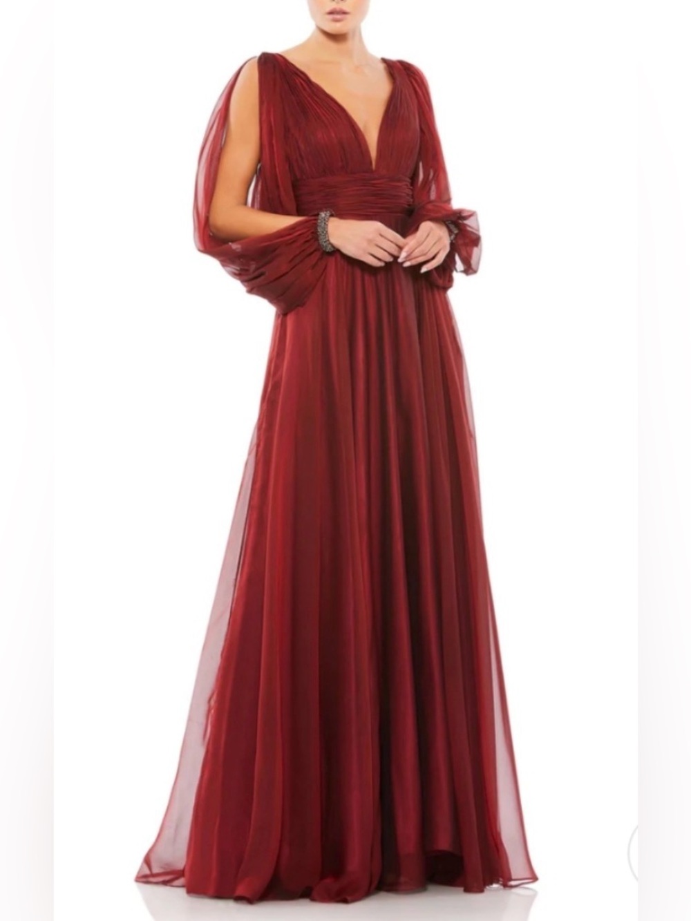 Mac Duggal #67414 Garnet Evening Gown